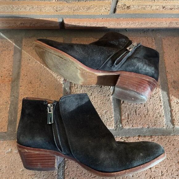 Sam Edelman Women’s Leather Petty Booties Size 6.5 in Black - Picture 2 of 8